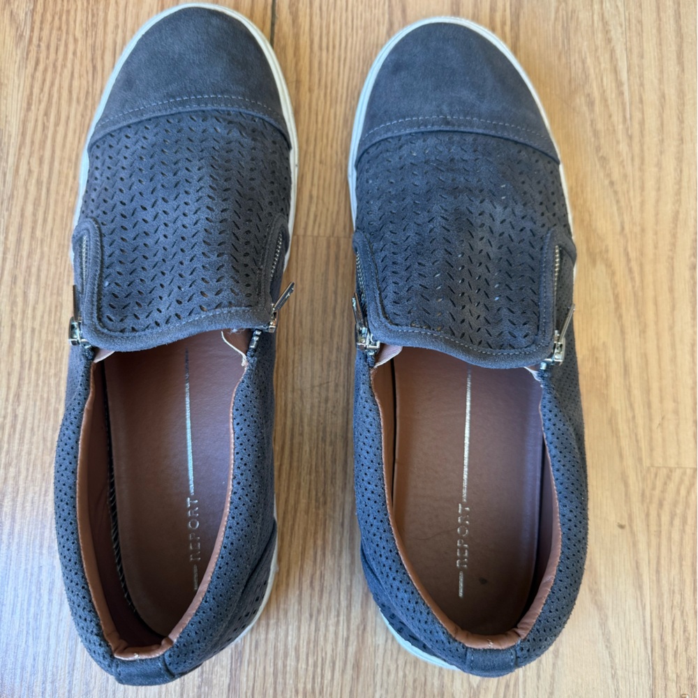 Report Men's Dark Gray Loafers
